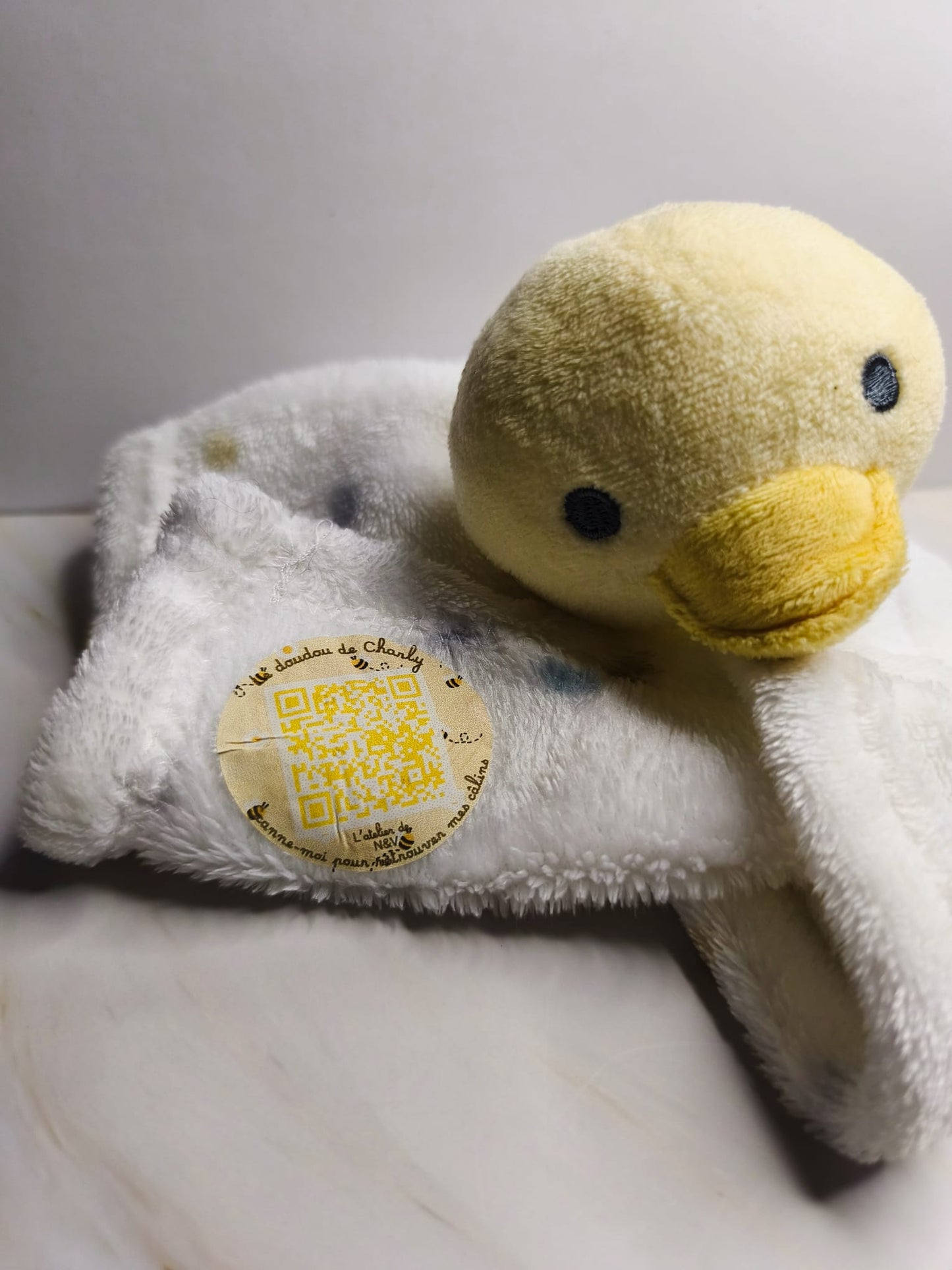 Mon petit doudou protégé - Pack de 3 thermocollants QR Code